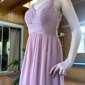 Dusty Rose Floor Length Blake Dress